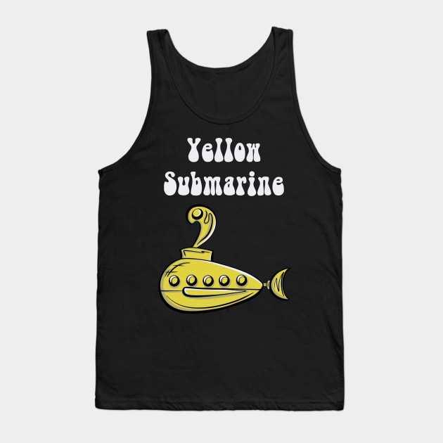 Yellow Submarine Tank Top by Brianjstumbaugh